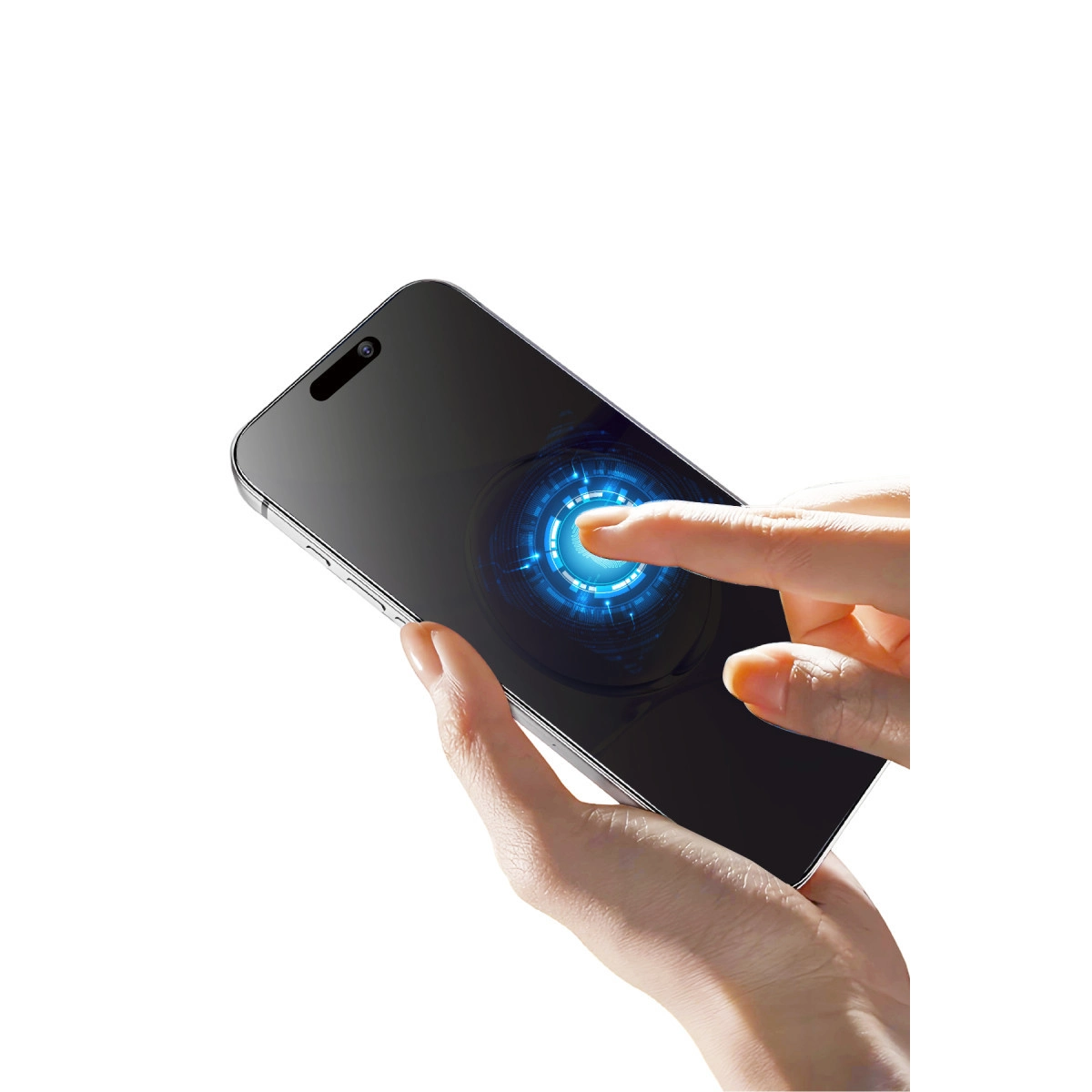 Apple İphone 16 Pro Max Bilvis 5in1 5d Magic Hayalet Cam Ekran Koruyucu - Siyah