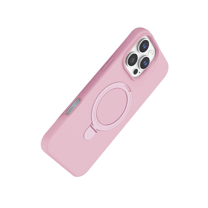 Apple İphone 16 Pro Max Regal Magsafe Standlı Kapak - Açık Pembe