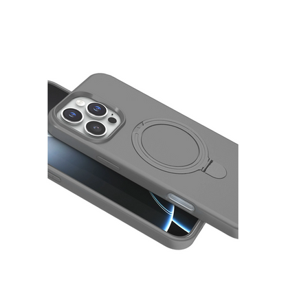 Apple İphone 16 Pro Regal Magsafe Standlı Kapak - Titan Gri