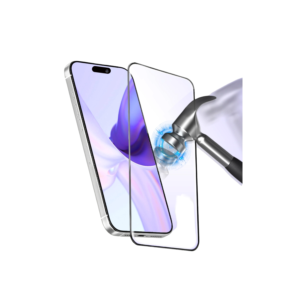 Apple İphone 17 Pro Bilvis 3d Cam Ekran Koruyucu - Siyah