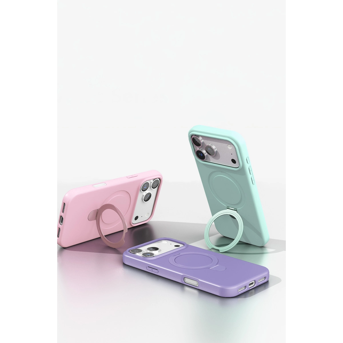 Apple İphone 17 Pro Max Regal Magsafe Standlı Kapak - Lacivert