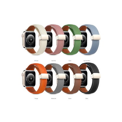 Apple Watch 38mm Kr414 Daks Deri Kordon (saat Değildir) - Siyah