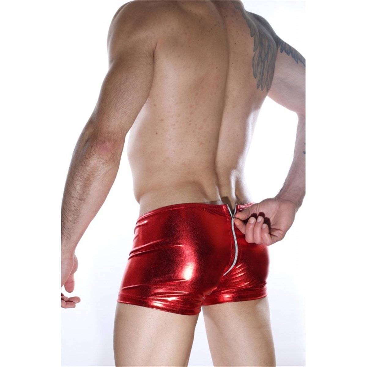 Arkası Fermuarlı Boxer - Renkli / M