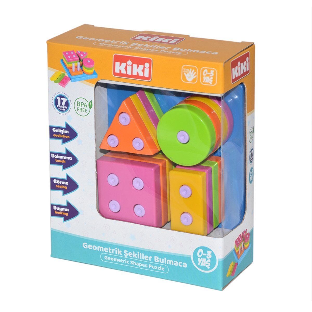 AE-1410 Kiki Geometrik Şekiller Bulmaca
