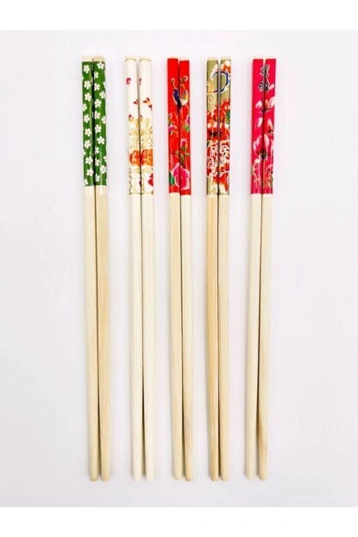 Bambu Chopstick Çubuk Yemek Çubuğu Yıkanabilir Tekrar Kullanılabilir (3 Çift- 6 Adet)