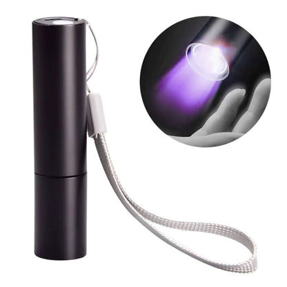 BUFFER® Mini Cep Boy USB İle Şarj Olan Oje Kurutucu Para Kontrol Kontol LED UV Mor Işık El Feneri