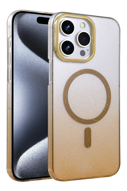 iPhone 14 Pro Max Glossy Magsafe Kapak - Çöl Titanyum