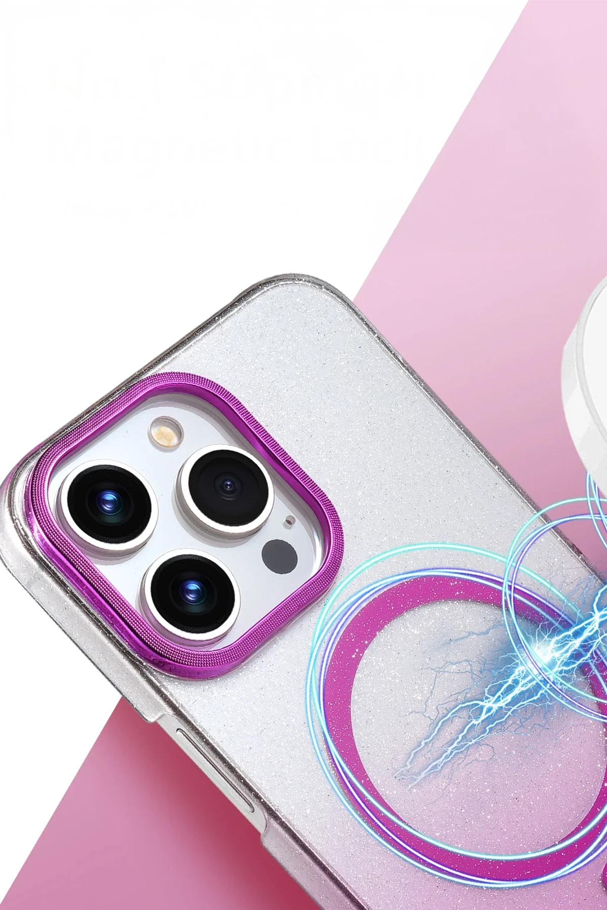 iPhone 14 Pro Max Glossy Magsafe Kapak - Çöl Titanyum