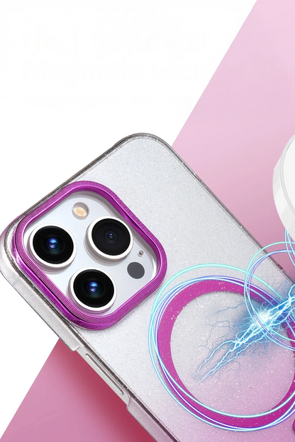 iPhone 14 Pro Max Glossy Magsafe Kapak - Çöl Titanyum
