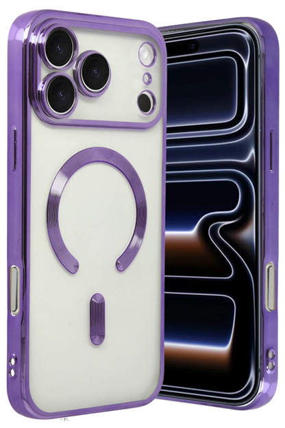 iPhone 17 Pro Max Kross Magneticsafe Kapak - Mor