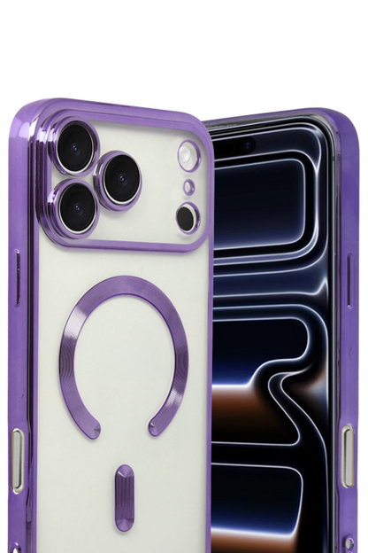 iPhone 17 Pro Max Kross Magneticsafe Kapak - Mor