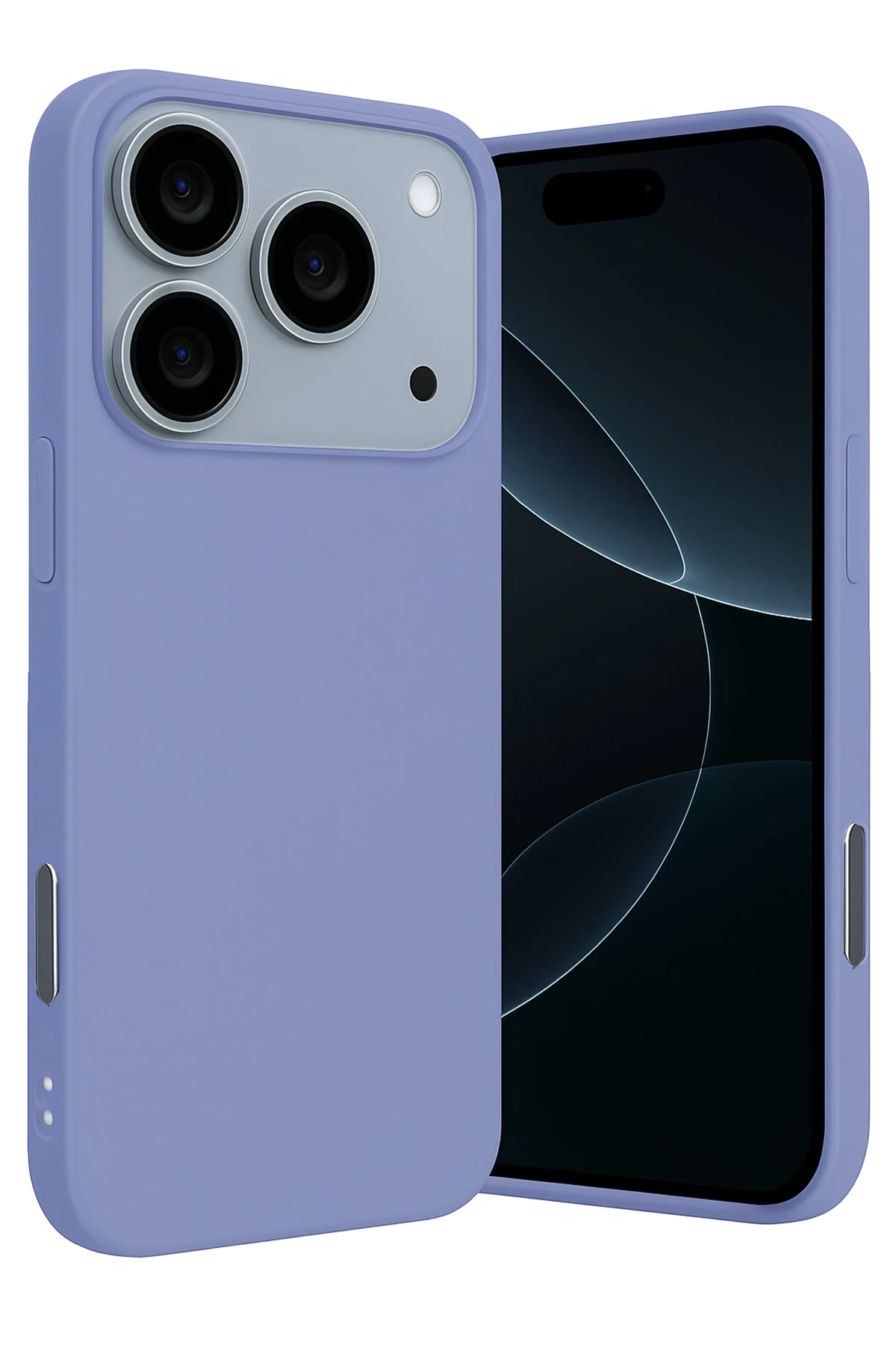 iPhone 17 Pro Nano içi Kadife Silikon - Lila