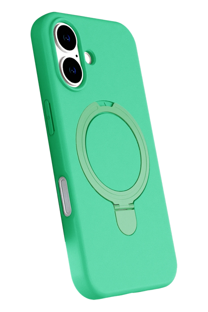iPhone 17 Regal Magsafe Standlı Kapak - Yeşil