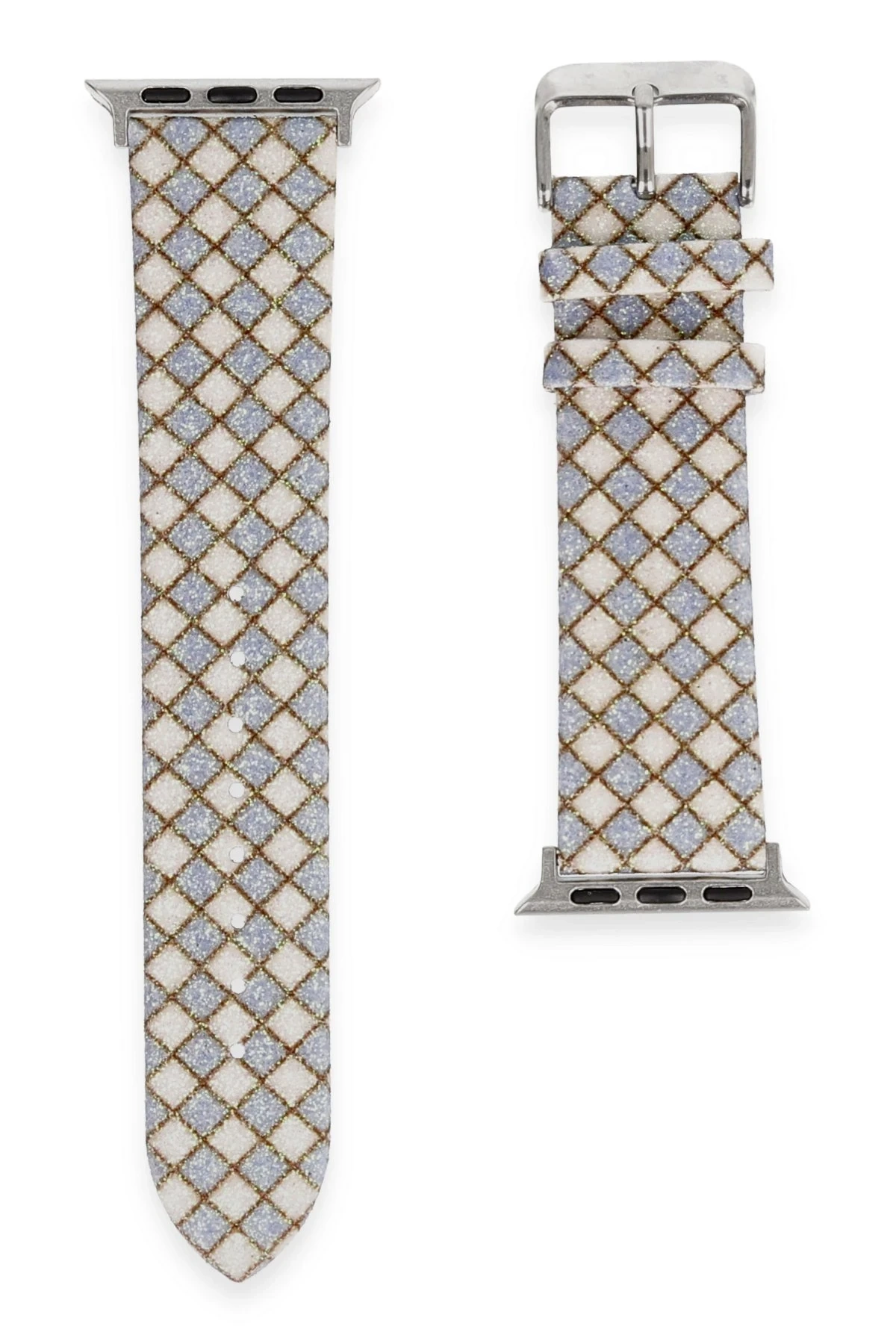 Watch 38mm Karo Motif Kordon - Lila