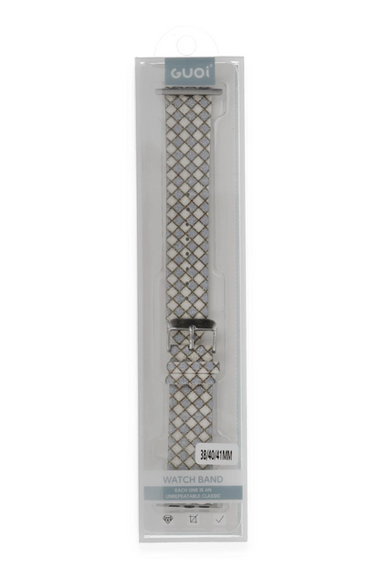 Watch 38mm Karo Motif Kordon - Lila