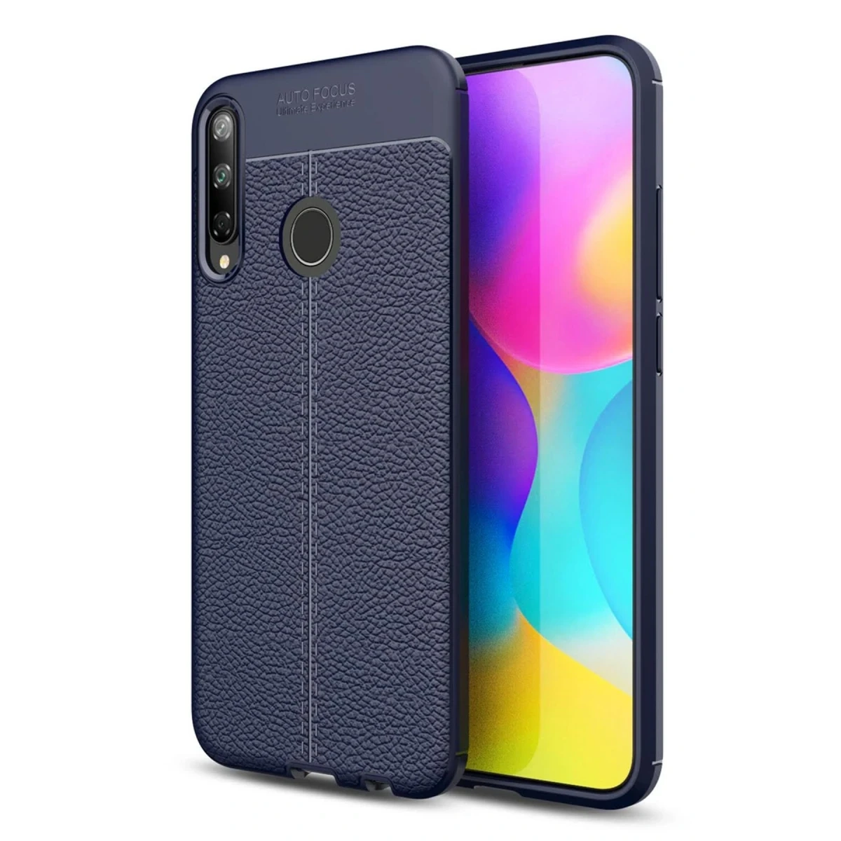 Huawei P40 Lite E Kılıf Auto Focus Kapak - Lacivert
