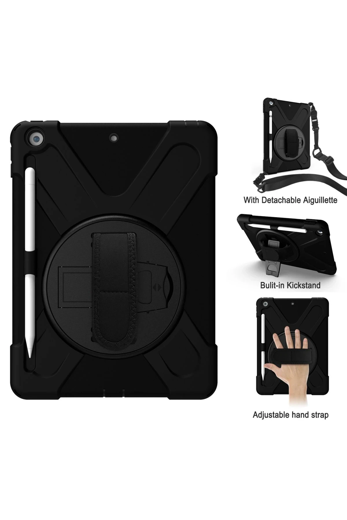 iPad 5 Air 9.7 Kılıf Amazing Tablet Kapak - Siyah