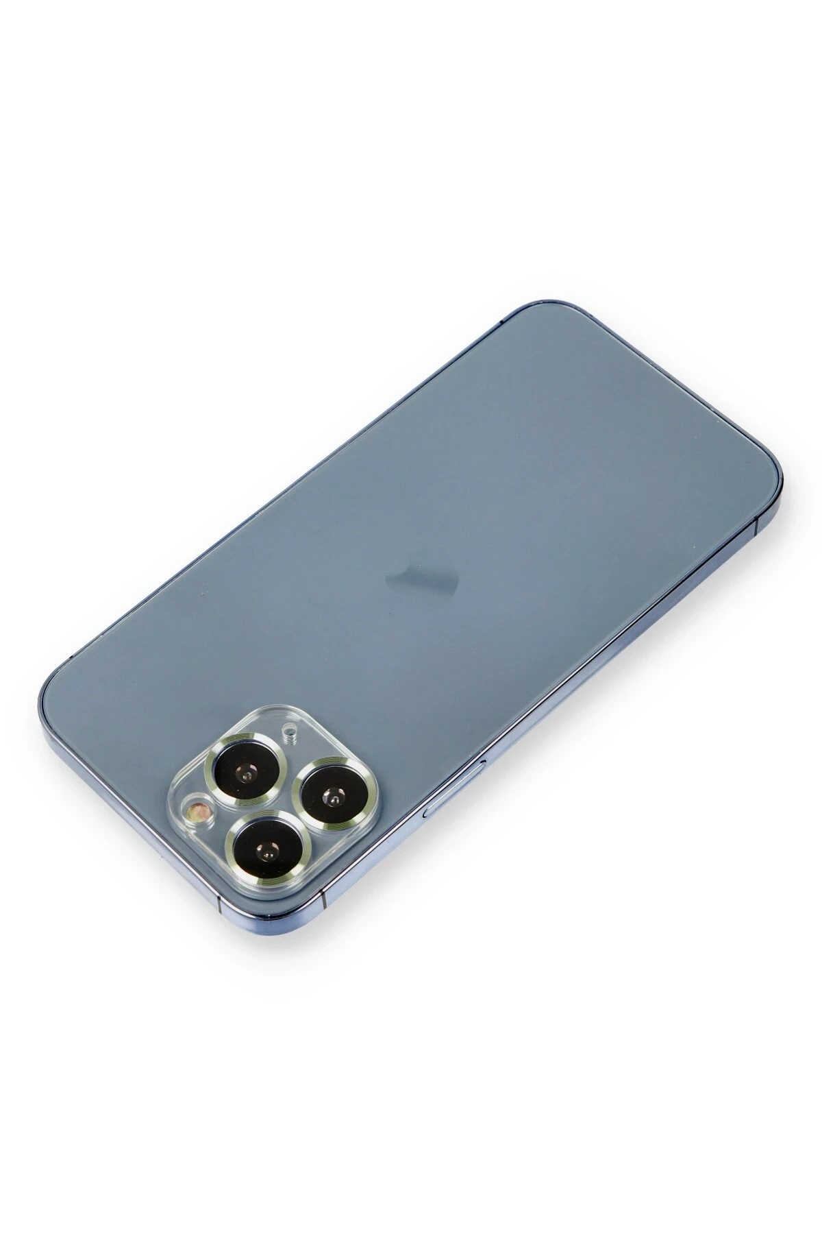iPhone 11 Pro Max Metal Kamera Lens Koruma Cam - Açık Yeşil