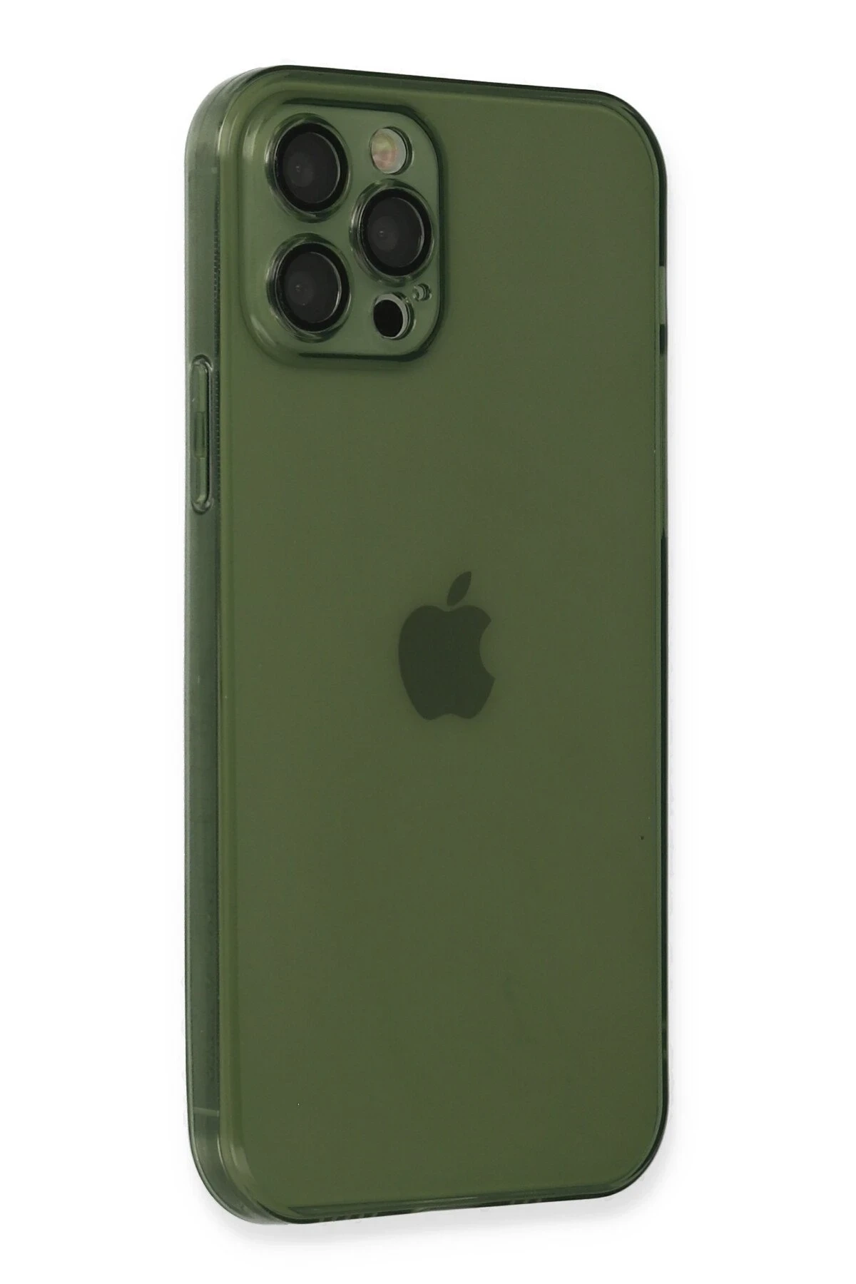 iPhone 12 Pro Max Kılıf Fly Lens Silikon - Yeşil