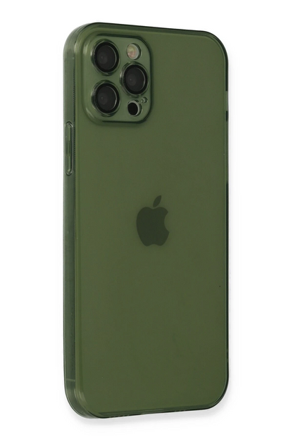 iPhone 12 Pro Max Kılıf Fly Lens Silikon - Yeşil