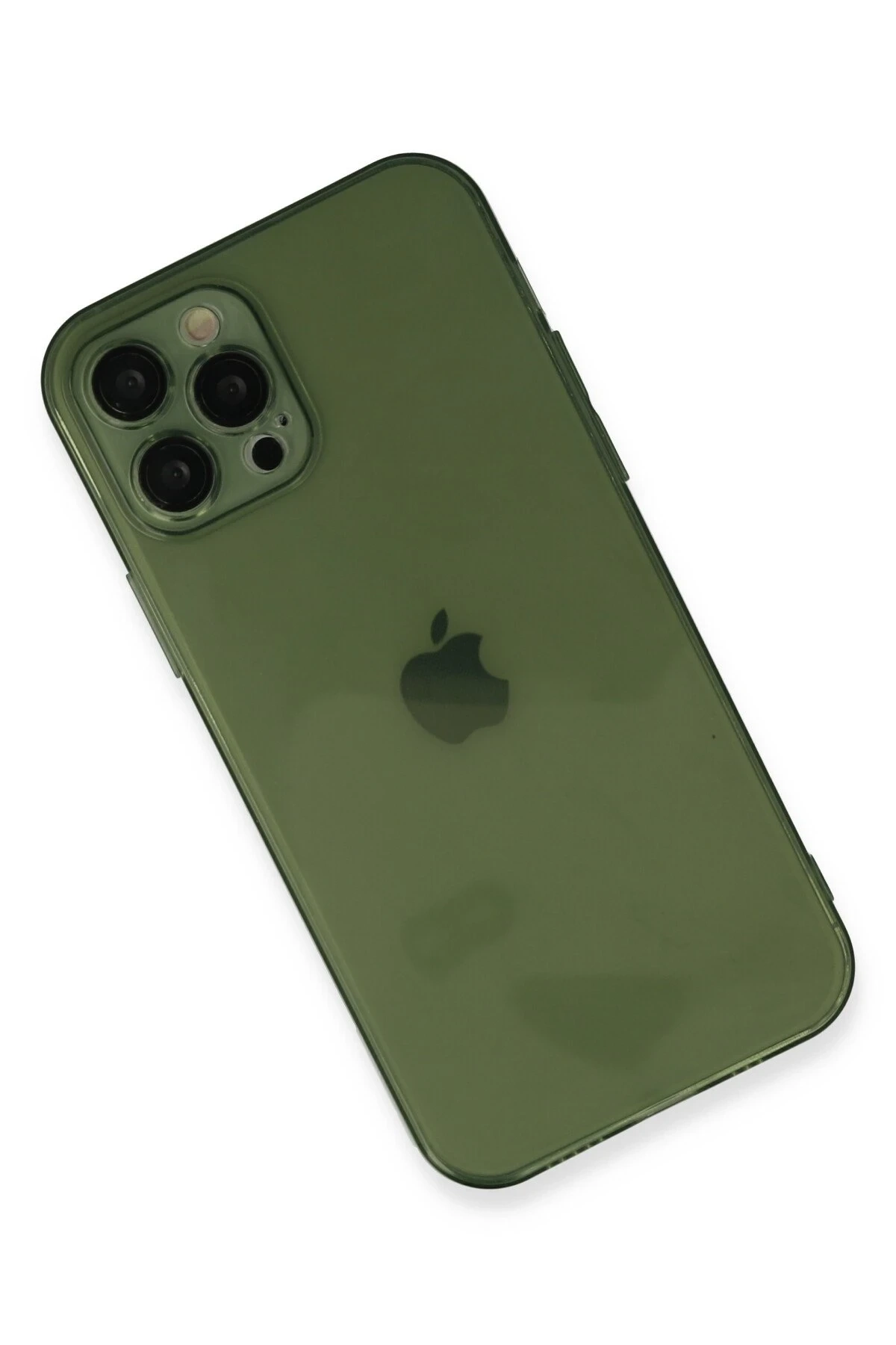 iPhone 12 Pro Max Kılıf Fly Lens Silikon - Yeşil