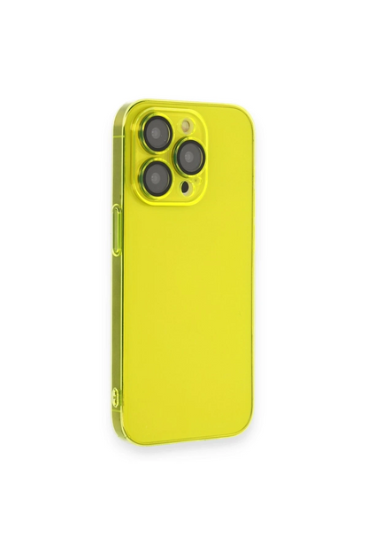 iPhone 13 Pro Kılıf Armada Lensli Kapak - Sarı