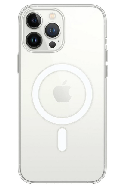 iPhone 14 Pro Max Kılıf Magneticsafe Şeffaf Silikon - Şeffaf