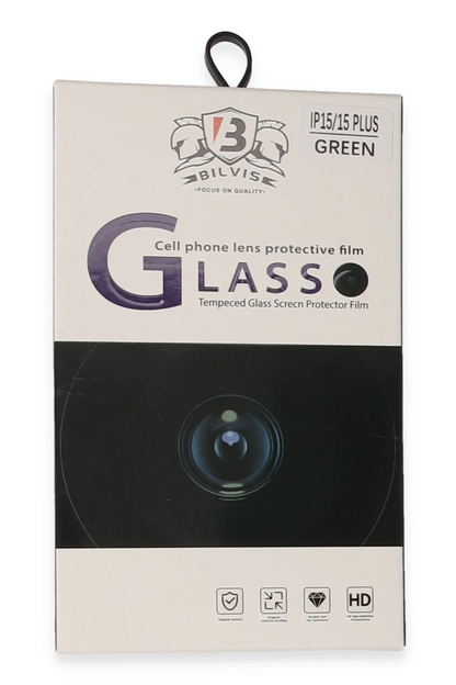 iPhone 15 Bilvis Titan Kamera Lens - Yeşil