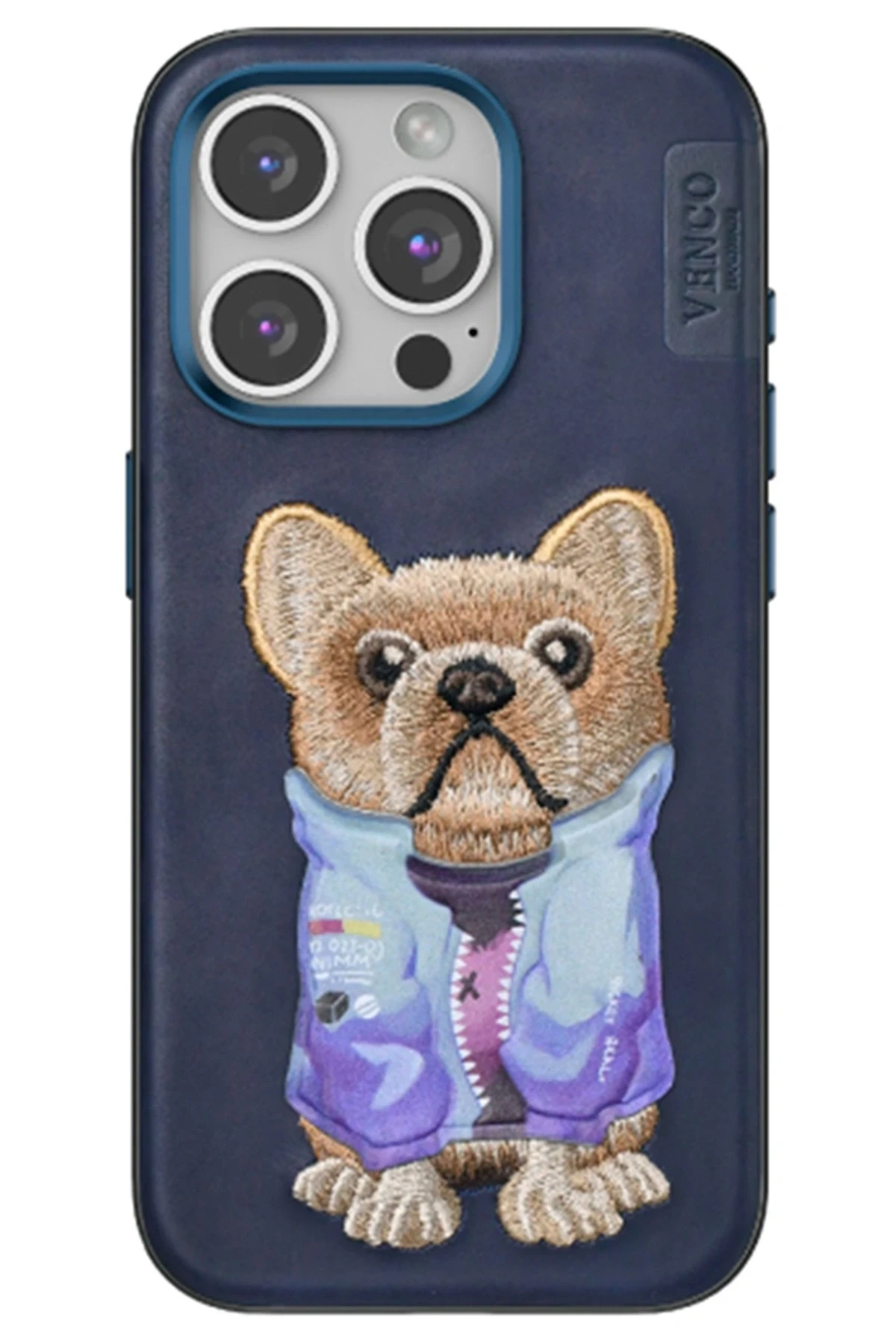 iPhone 15 Pro Max Cute Desenli Kapak - Lacivert