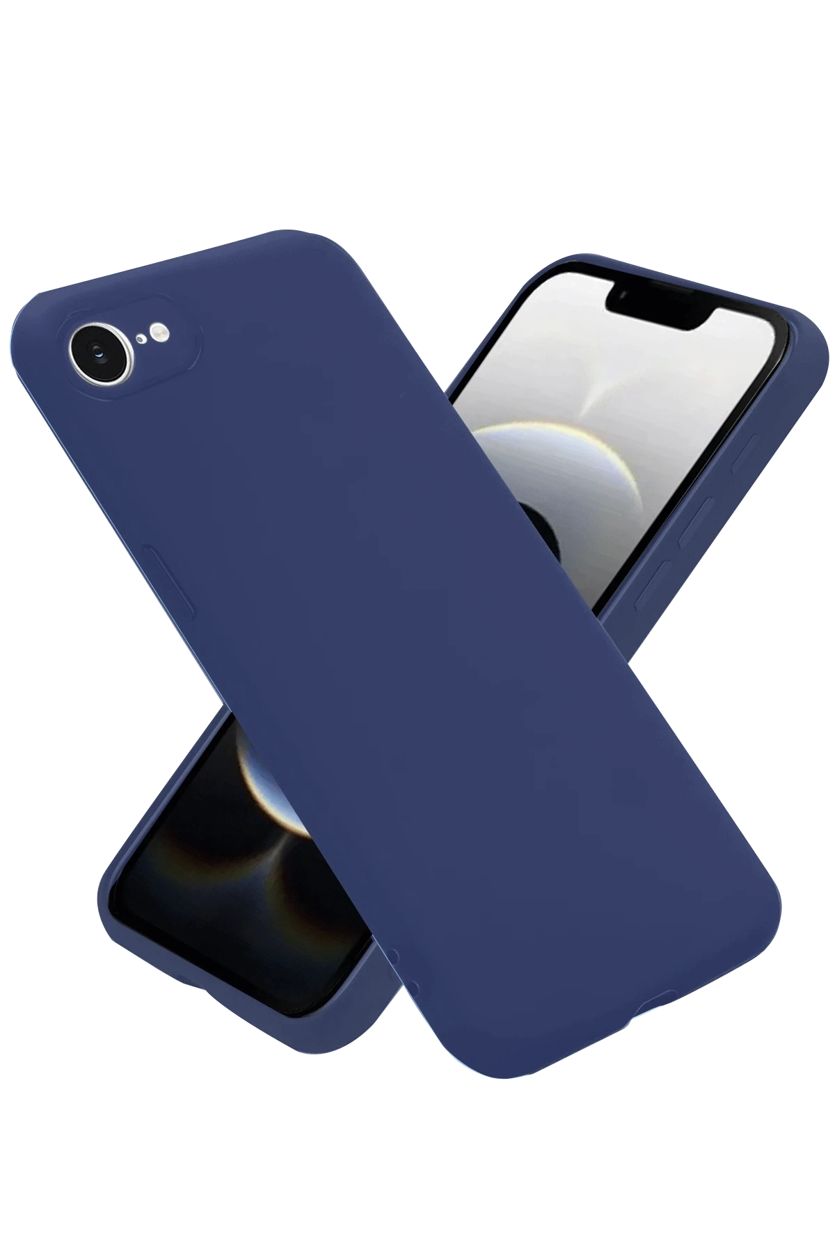 iPhone 16E Kılıf First Silikon - Lacivert