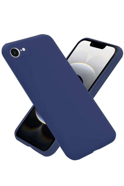 iPhone 16E Kılıf First Silikon - Lacivert