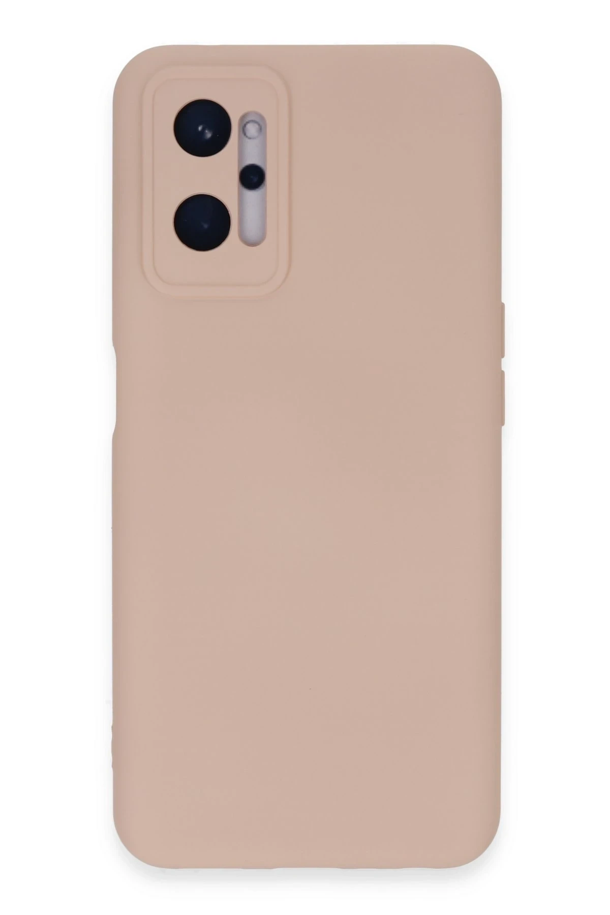 Realme 9i 4G Kılıf Nano içi Kadife Silikon - Pudra