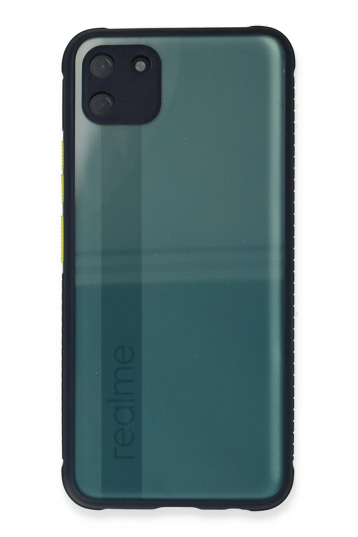 Realme C11 Kılıf Miami Şeffaf Silikon - Lacivert