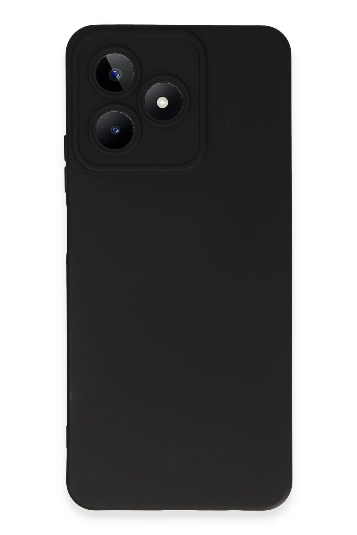 Realme C53 Kılıf Nano içi Kadife Silikon - Siyah