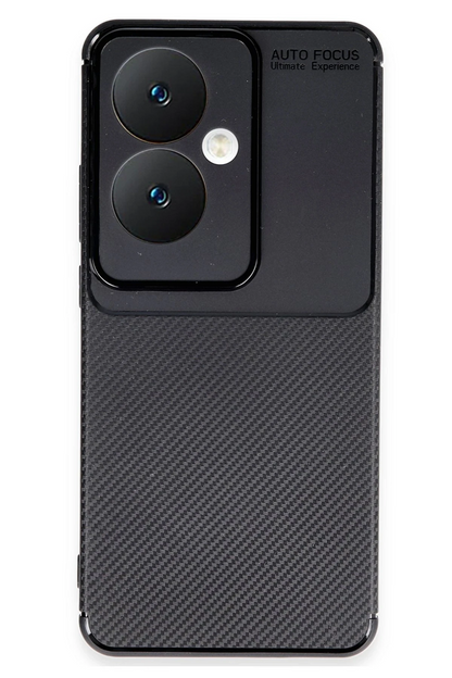 Reno 11F Kılıf Auto Focus Karbon Kapak - Siyah