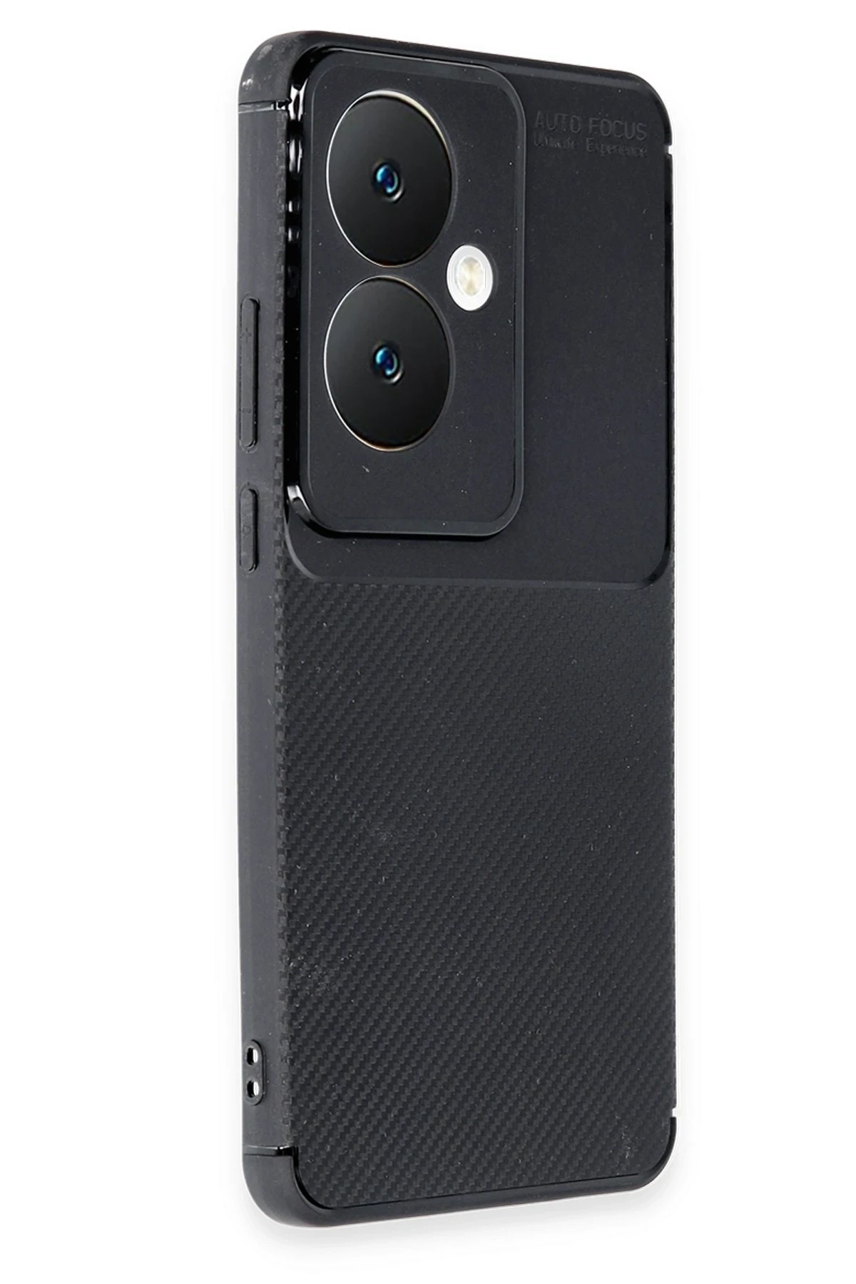 Reno 11F Kılıf Auto Focus Karbon Kapak - Siyah
