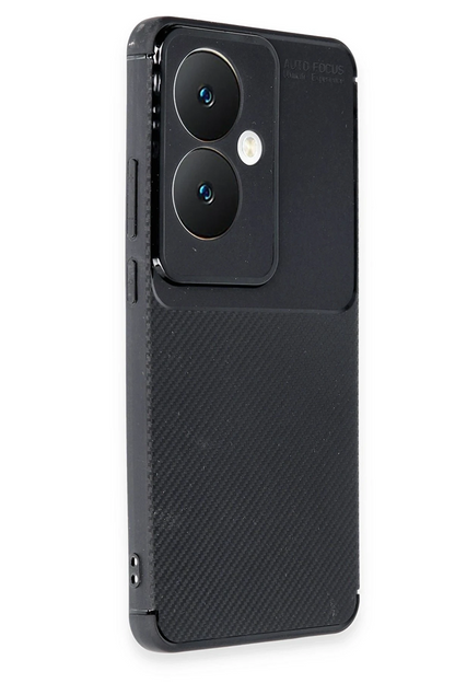 Reno 11F Kılıf Auto Focus Karbon Kapak - Siyah
