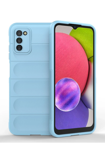 Samsung Galaxy A03S Kılıf Optimum Silikon - Sky Blue