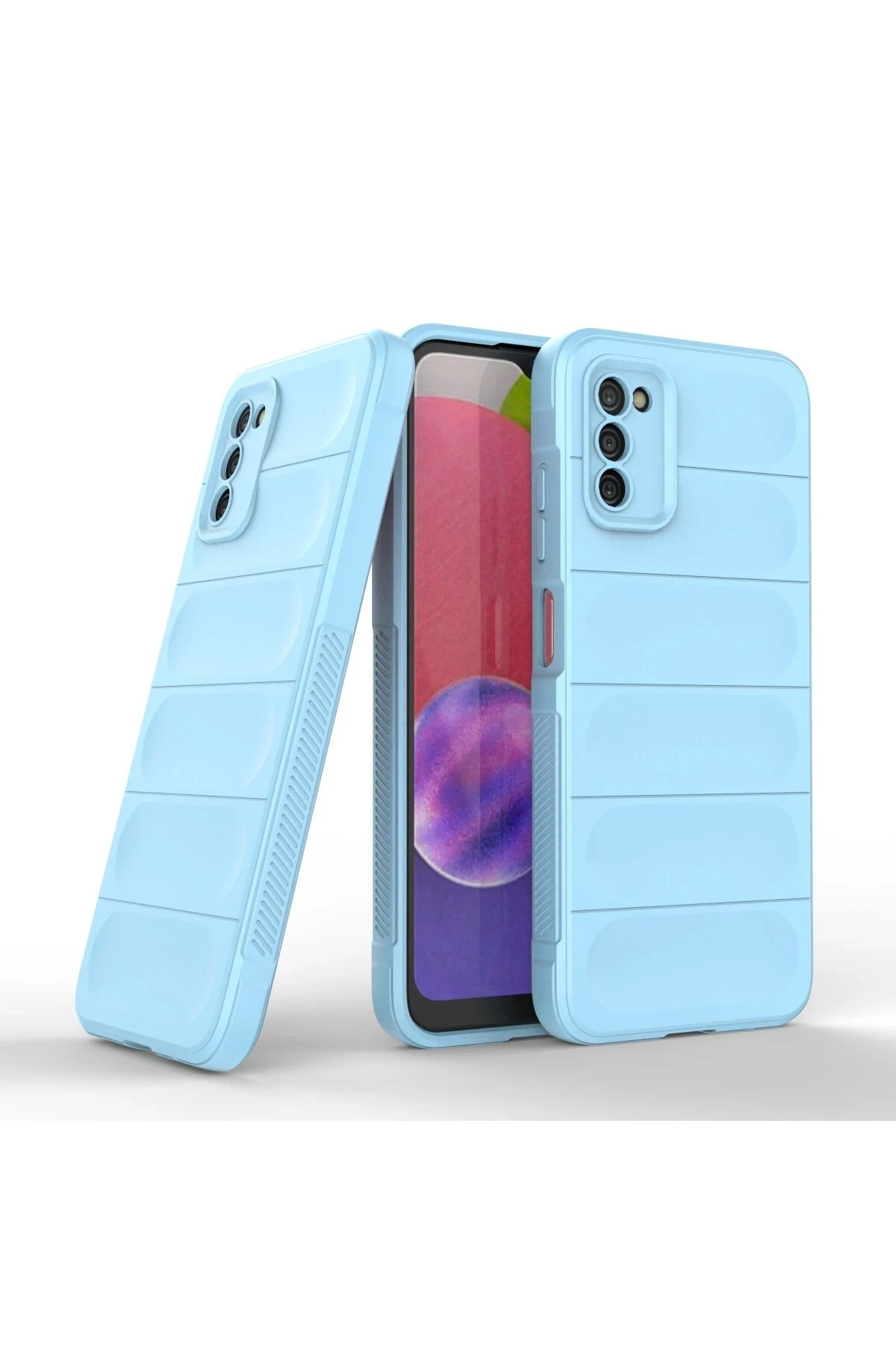 Samsung Galaxy A03S Kılıf Optimum Silikon - Sky Blue