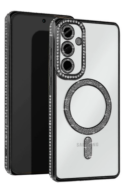 Samsung Galaxy A17 5G Joke Simli Magneticsafe Kılıf - Siyah