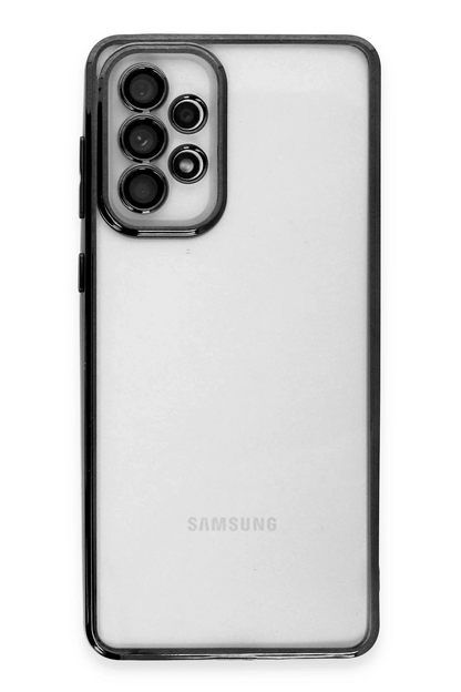 Samsung Galaxy A33 5G Kılıf Lensli Silikon - Siyah