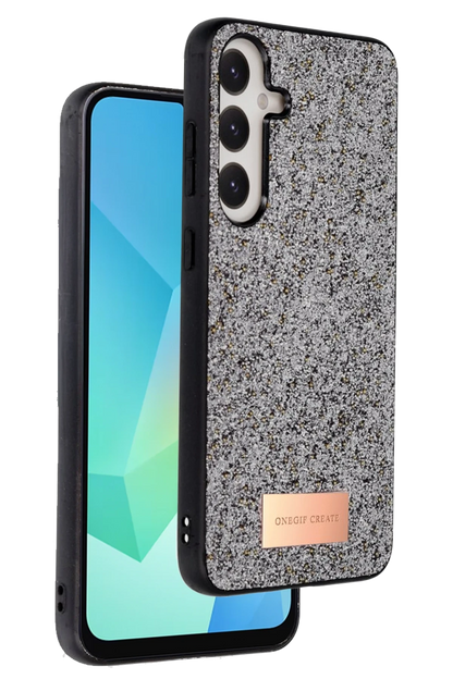 Samsung Galaxy A36 Bright Simli Kapak - Gümüş