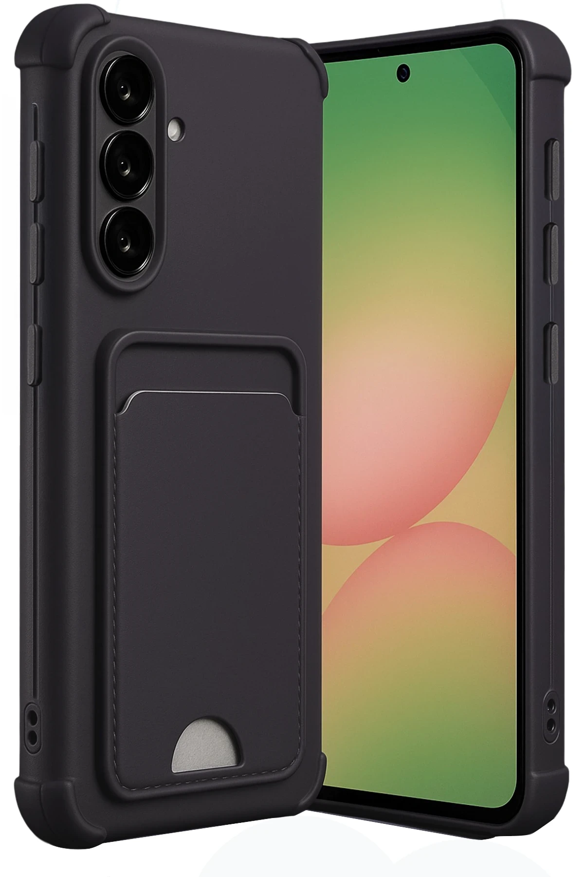 Samsung Galaxy A36 Kılıf Kelvin Kartvizitli Silikon - Siyah