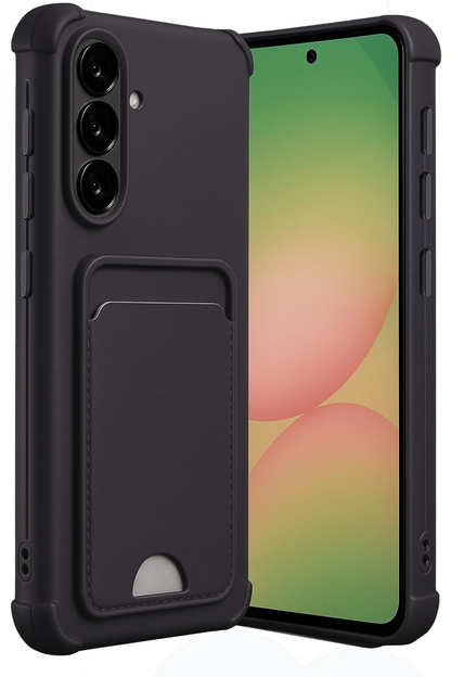 Samsung Galaxy A36 Kılıf Kelvin Kartvizitli Silikon - Siyah