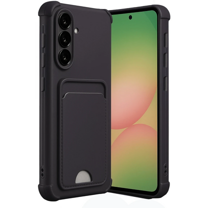 Samsung Galaxy A36 Kılıf Kelvin Kartvizitli Silikon - Siyah