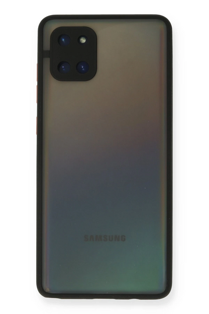 Samsung Galaxy A81 / Note 10 Lite Kılıf Montreal Silikon Kapak - Siyah