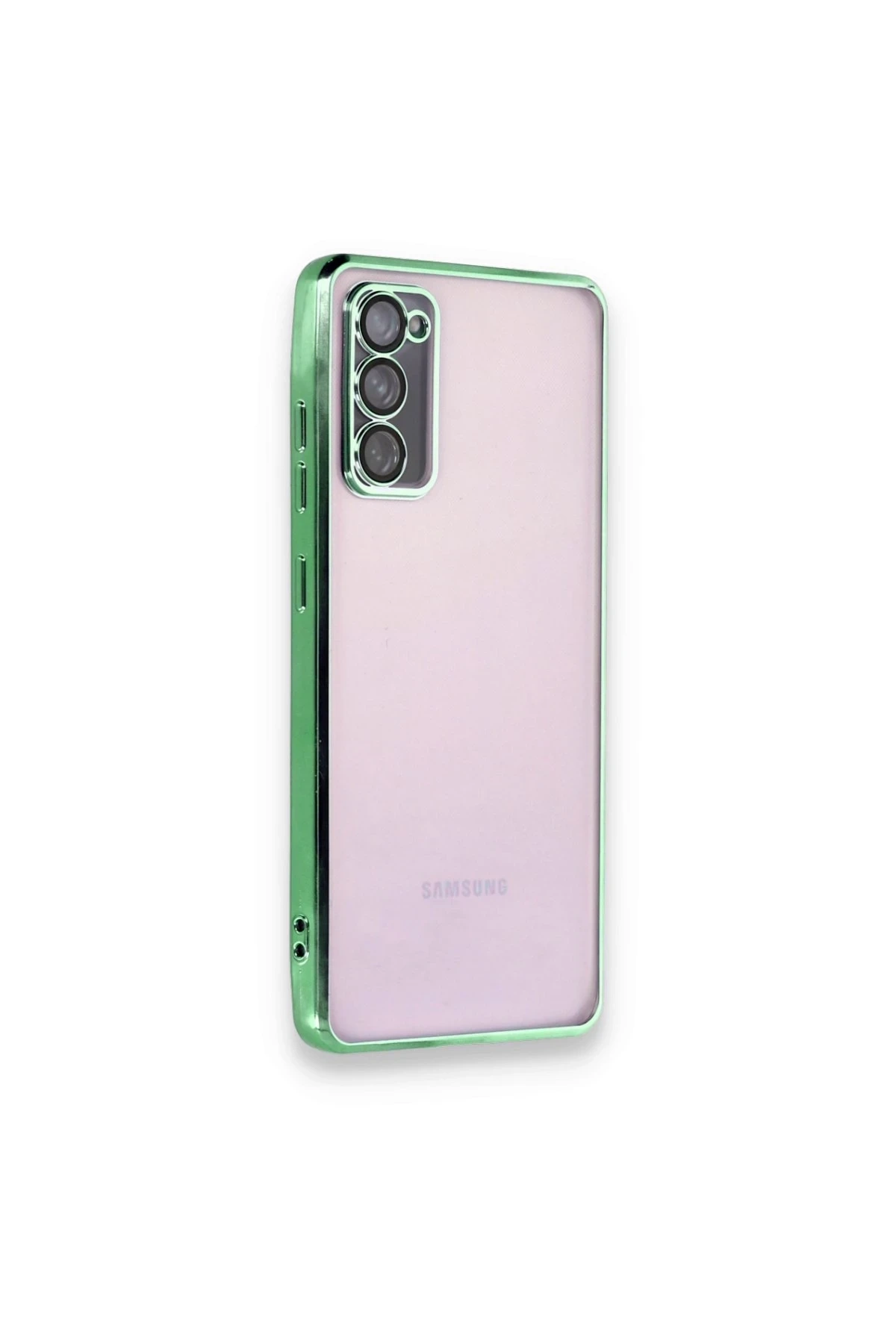 Samsung Galaxy S20 FE Kılıf Lensli Silikon - Yeşil