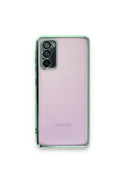 Samsung Galaxy S20 FE Kılıf Lensli Silikon - Yeşil