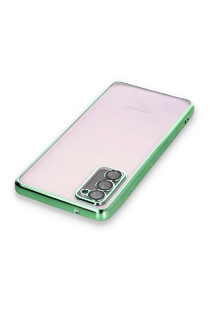 Samsung Galaxy S20 FE Kılıf Lensli Silikon - Yeşil