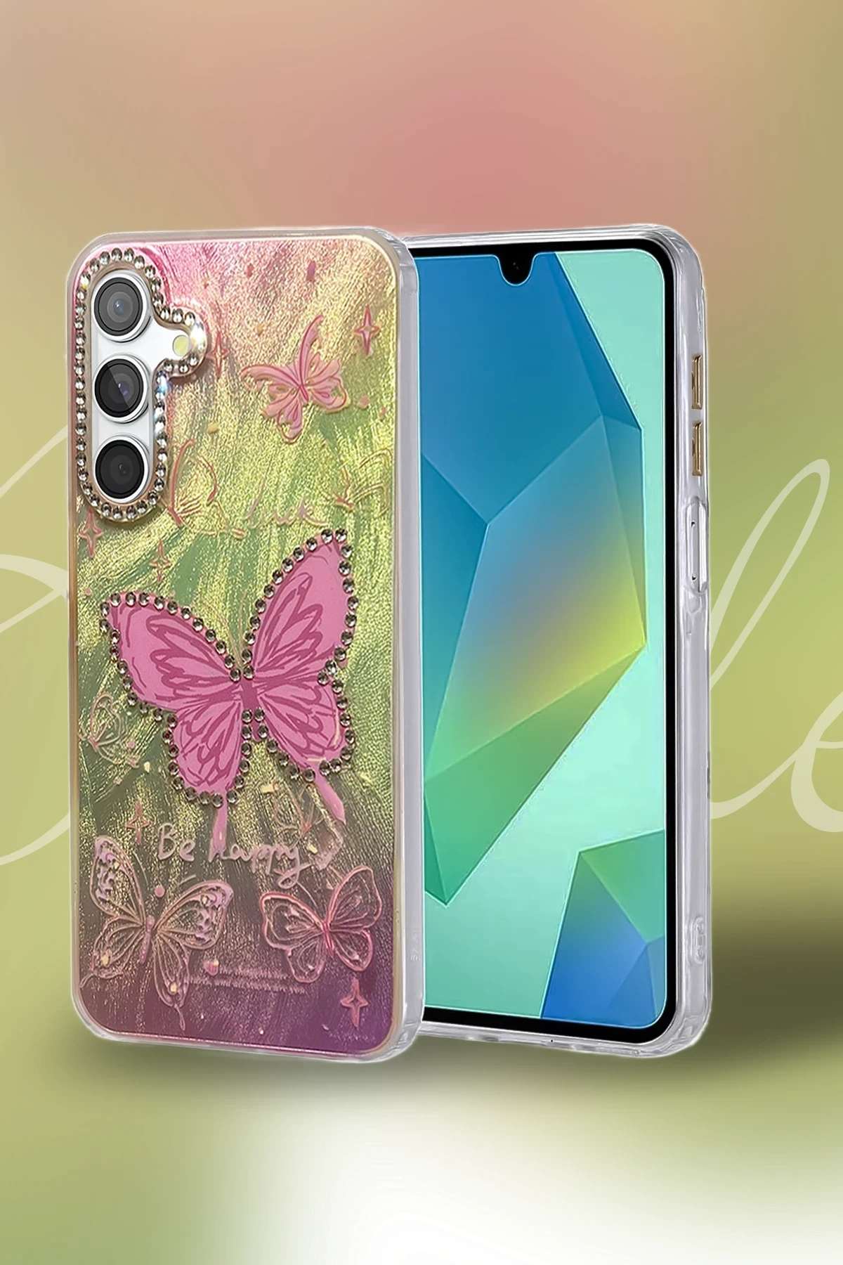 Samsung Galaxy S23 FE Kılıf Blade Aynalı Desenli Kapak - Desen 2
